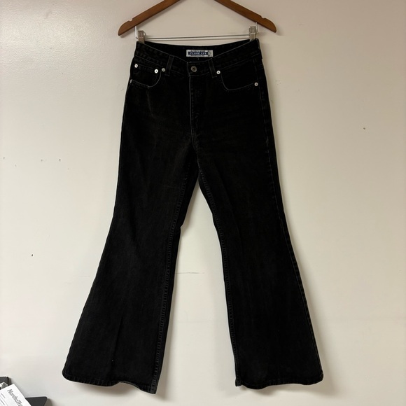 Vintage Brody Jeans black wash flare jeans size 3 - Picture 1 of 6